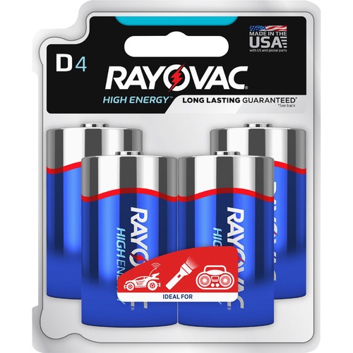 BATTERY,ALKALINE,D,4/PK