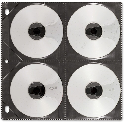 Two-Sided Cd Refill Pages For Three-Ring Binder, 25/pack