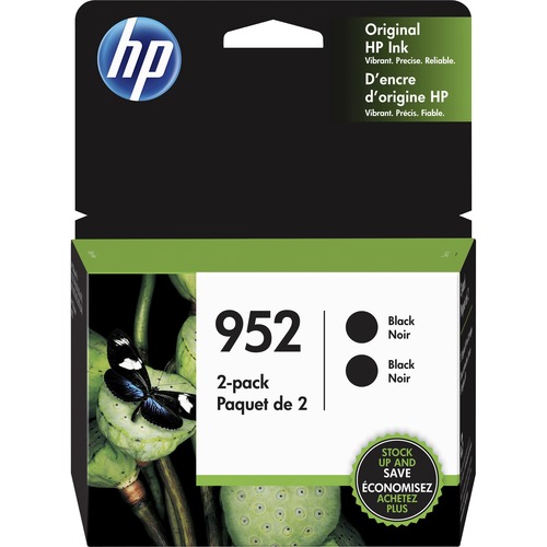 Hewlett-Packard  Ink Cartridge, HP 952, 1000 Pages, 2/PK, BK