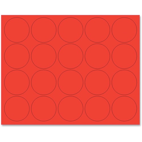 MAGNETS,CIRCLES,20PK,RD