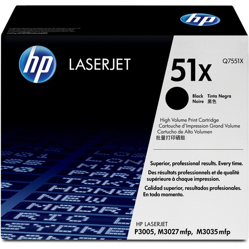 Hewlett-Packard  Laser Print Cartridge, 13000 Page High-Yield, BK