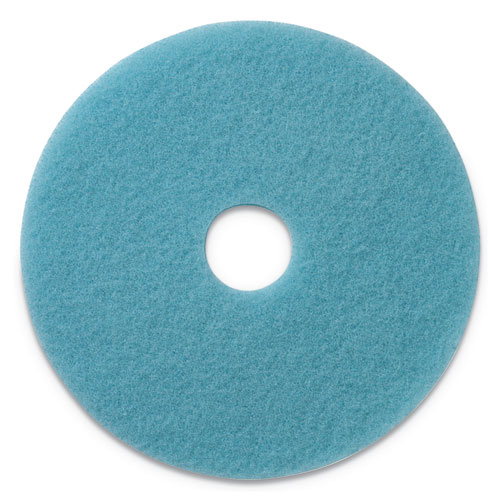 LUSTER LITE BURNISHING PADS, 20" DIAMETER, SKY BLUE, 5/CT