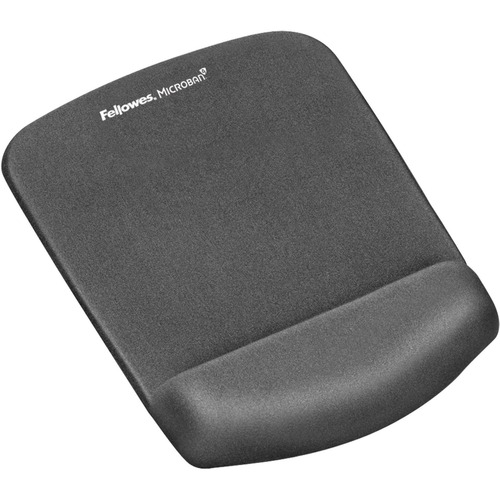 Plushtouch Mouse Pad With Wrist Rest, Foam, Graphite, 7 1/4 X 9-3/8