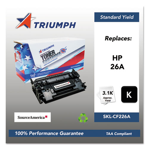 TONER,REMAN,HP CF226A,BK