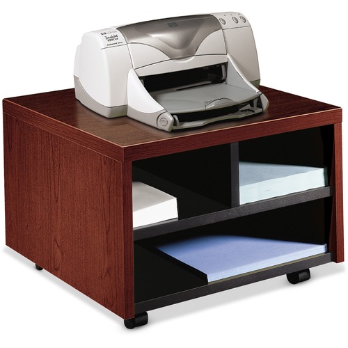 The HON Company  Printer/Fax Cart, Mobile, 20"x19-7/8"x14-1/8", Mahogany