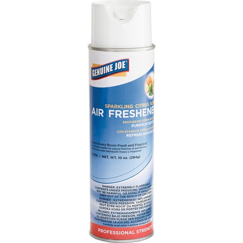 Genuine Joe  Air Freshener, 10oz., 12/CT, Citrus Scent