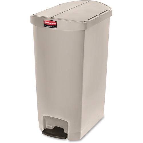 Rubbermaid Commercial Products  Slim Jim Stepon, 18Gal, 15-1/5"x22-1/2"x32-1/5", Beige