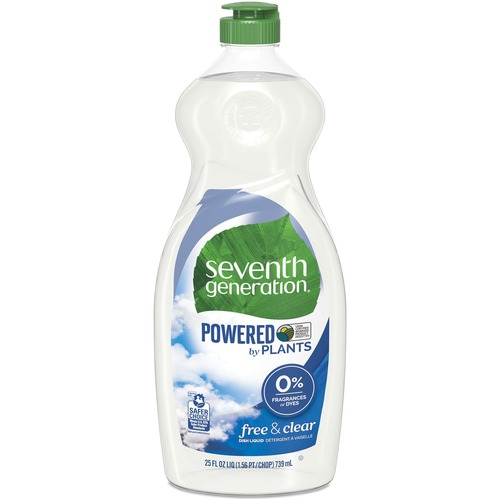 Seventh Generation  Natural Dish Liquid Soap, Nontoxic, 25oz, Free/Clear