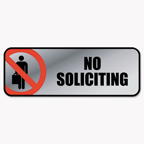SIGN,NO SOLICITING,SV
