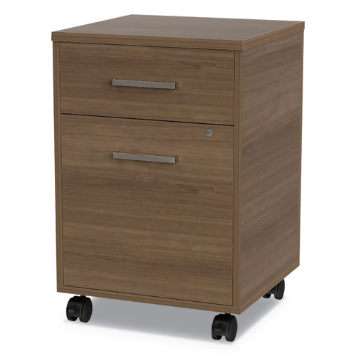 URBAN MOBILE FILE PEDESTAL, 16W X 15.25D X 23.75H, NATURAL WALNUT