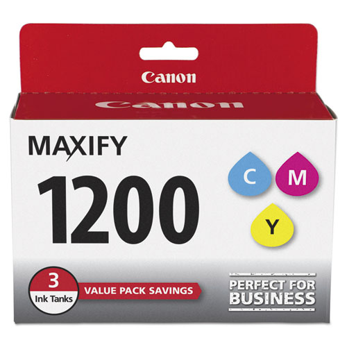 Canon 9232B005 (PGI-1200) Cyan, Magenta, Yellow OEM Ink Tank (3 pk)