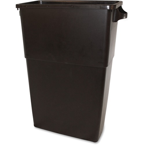 THIN BIN CONTAINERS, RECTANGULAR, POLYETHYLENE, 23 GAL, BROWN