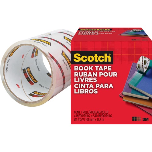 TAPE,BOOK,TRANS,4"X15YD,CL