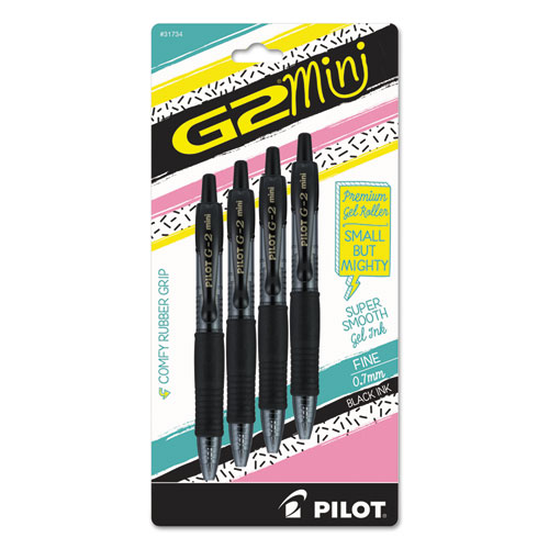 PEN,G2 MINI,FINEPT,4PK,BK