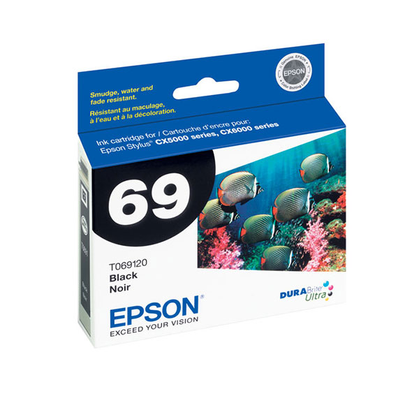 Epson T069120 (Epson 69) Black OEM Inkjet Cartridge