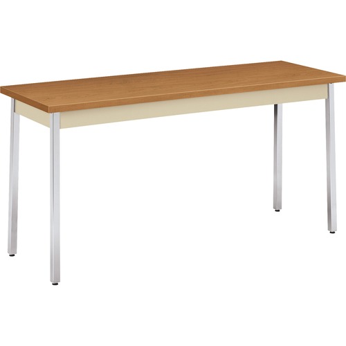 Utility Table, Rectangular, 60w X 20d X 29h, Harvest/putty