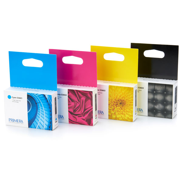 Primera 53606 Black, Cyan, Magenta, Yellow OEM Ink Cartridges (Multipack)