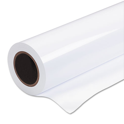 PREMIUM GLOSSY PHOTO PAPER ROLL, 2" CORE, 24" X 100 FT, GLOSSY WHITE