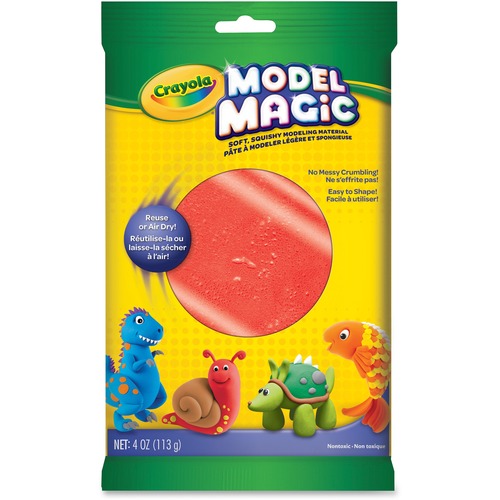 CLAY,MODEL MAGIC,4 OZ/PK,RD