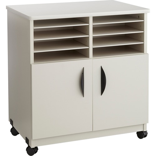 Safco  Machine Stand, w/Shelves, Mobile, 28"x19-3/4"x30-1/2", Gray