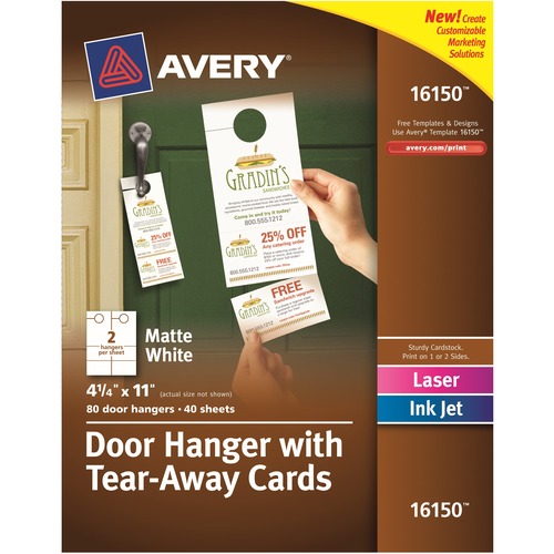 HANGERS,DOOR,TEAR-AWAY CARD