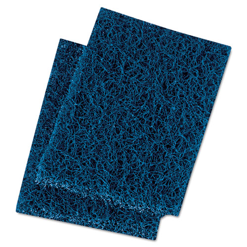 Extra Heavy-Duty Scour Pad, 3 1/2 X 5, Blue/gray, 20/carton