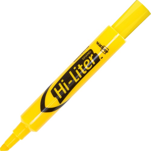 HI-LITER DESK-STYLE HIGHLIGHTERS, CHISEL TIP, YELLOW, DOZEN, (7742)