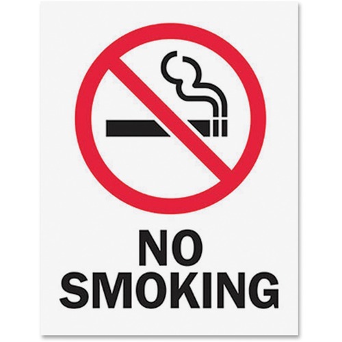 Tarifold, Inc.  Safety Sign Inserts-No Smoking, 6/PK, Red/Black