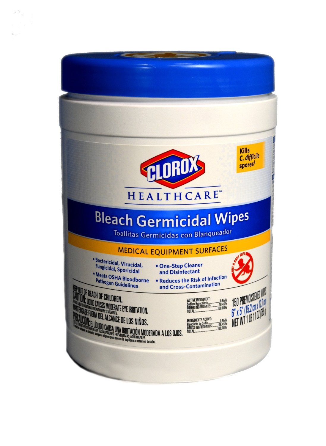 Clorox Healthcare Bleach Germicidal Wipes