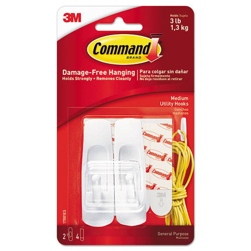 TAPE,HOOK,COMMAND,MED,2PK