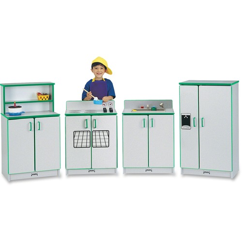 Jonti-Craft, Inc.  Play Kitchen Set, 4-Piece, Green