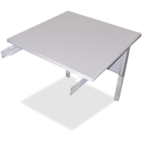 Mailflow-To-Go Mailroom System Table, 30w X 30d X 29-36h, Pebble Gray