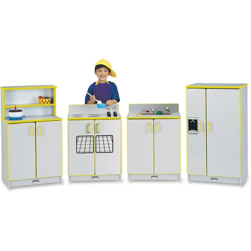 Jonti-Craft, Inc.  Play Kitchen Set, 4-Piece, Yellow