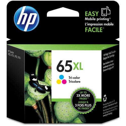 Hewlett-Packard  HP65XL Toner Cartridge, 300 Page Yield, Tri-Color
