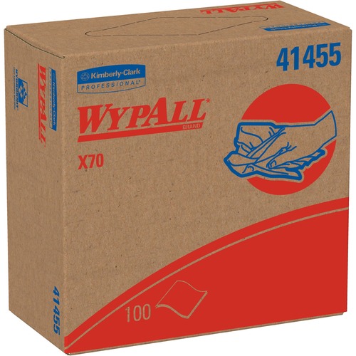 Kimberly-Clark Professional  Wypall X70 Wipers, pop-Up Box, 100 Shts/BX, 10BX/CT, WE