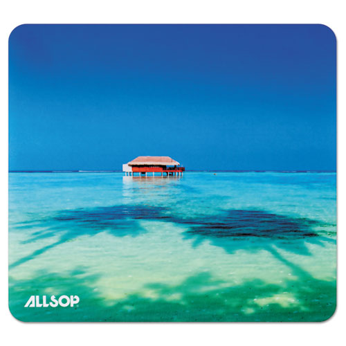 NATURESMART MOUSE PAD, TROPICAL MALDIVES, 8 1/2 X 8 X 1/10