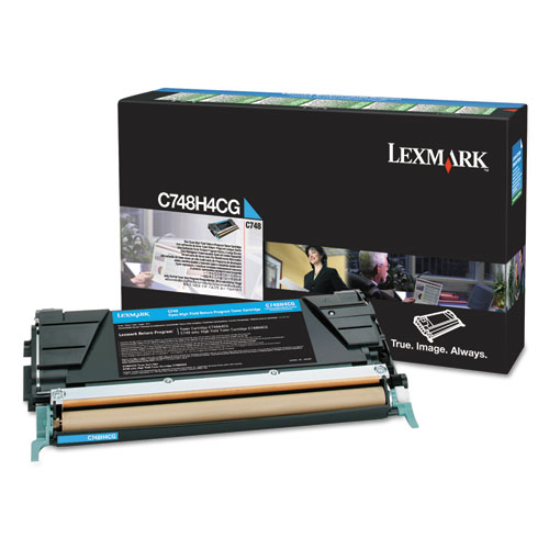 Lexmark C748H4CG Cyan OEM High Yield Toner