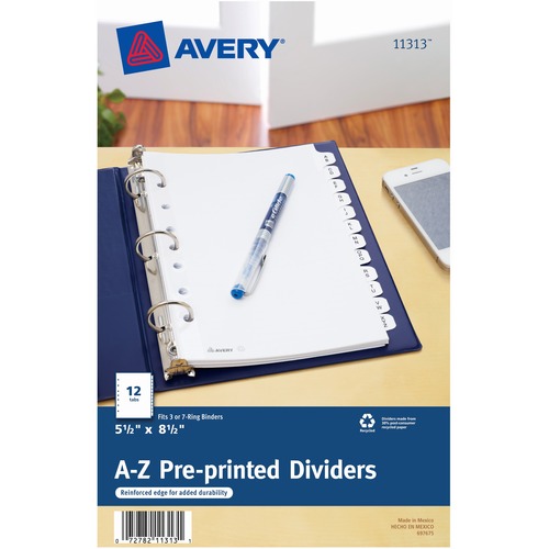 DIVIDERS,MINI,12TAB,A-Z,WE