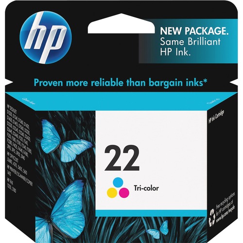 Hewlett-Packard  HP 22 Ink Cartridge, 165 page Yield, Tri-Color