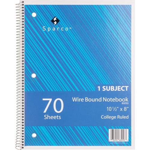 NOTEBOOK,WIRE,CLLG,1SUB,70