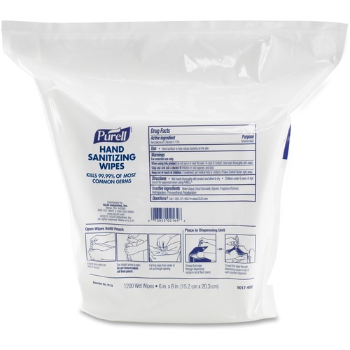 WIPES,PURELL,SANIT,1200CT