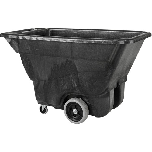 Rubbermaid Commercial Products  Tilt Truck, 1/2 Cubic Ft, 26"x53"x33", Black