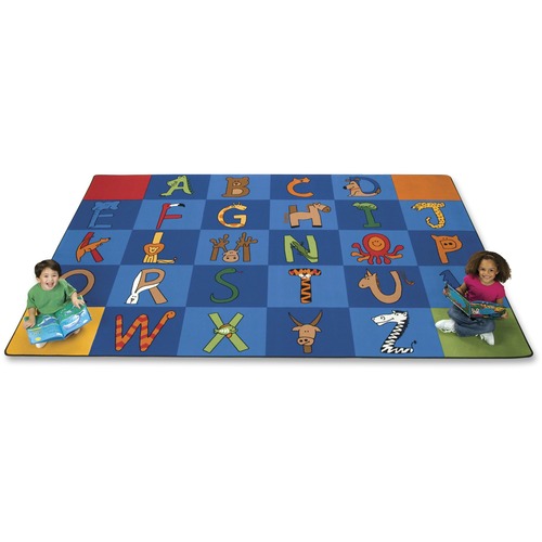 RUG,A-Z ANIMALS,7'6"X12'