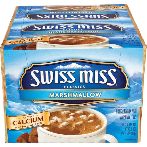 Swiss Miss  Hot Cocoa Mix, 0.73 oz. Packets, 50/BX, Marshmallow