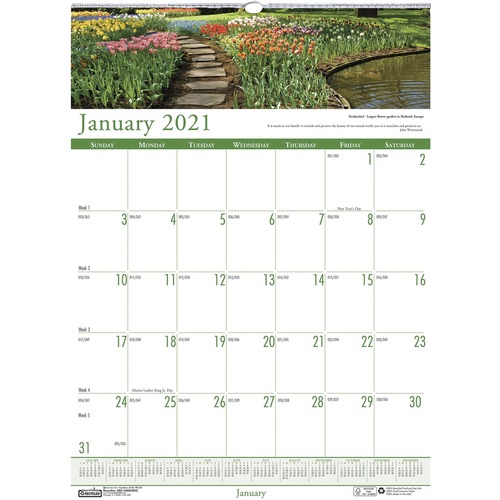 CALENDAR,WALL,GARDENS