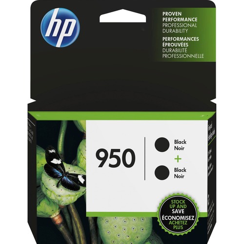 Hewlett-Packard  Ink Cartridge, HP 950, 2000 Page Yield, 2/PK, BK