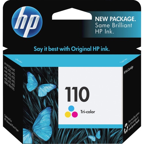 Hewlett-Packard  HP 110 Ink Cartridge, 55 4"x6" Photo/Page Yld, Tri-Color