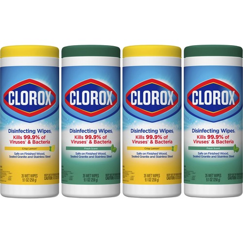 Clorox Company  Disinfecting Wipes, 35 Wipes/Tub, 12/CT, White