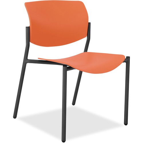 CHAIR,STACKING,ORANGE