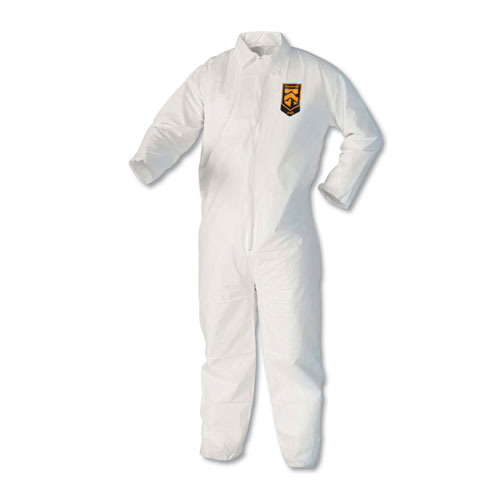 A40 Coveralls, Large, White, 25/carton